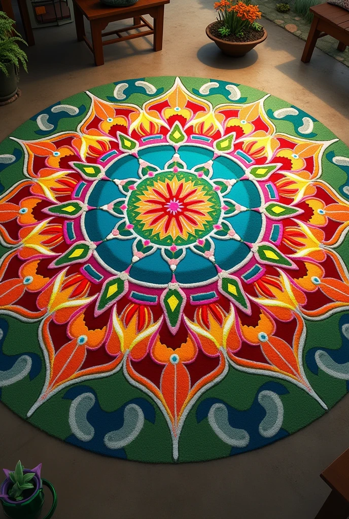 Biofules rangoli 