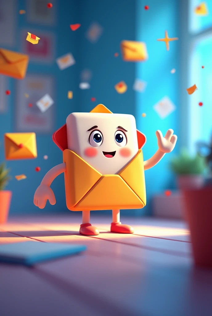 Animated gmail mail send