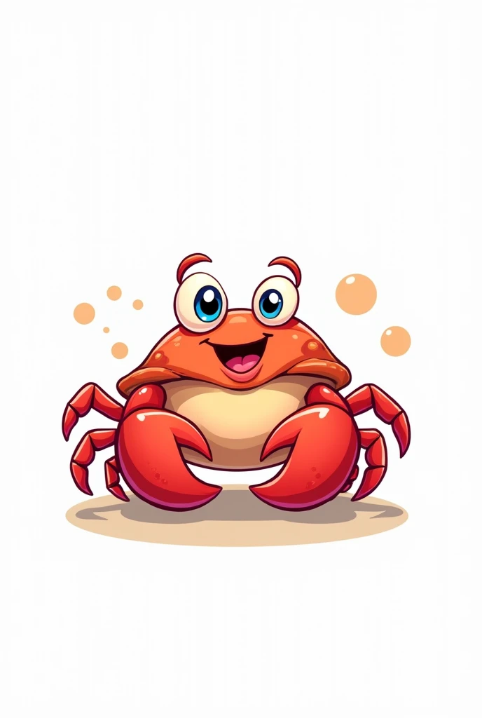 Crab cartoon white background