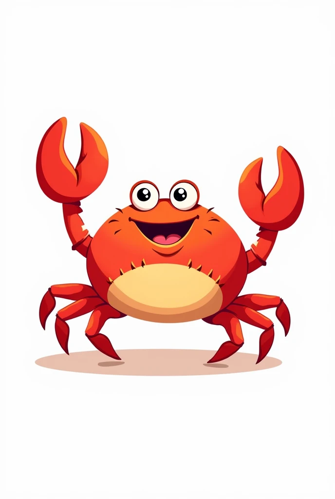 Crab cartoon white background
