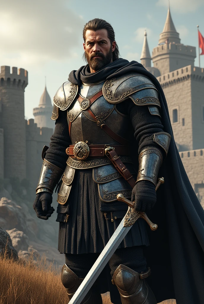 Create a medieval soldier