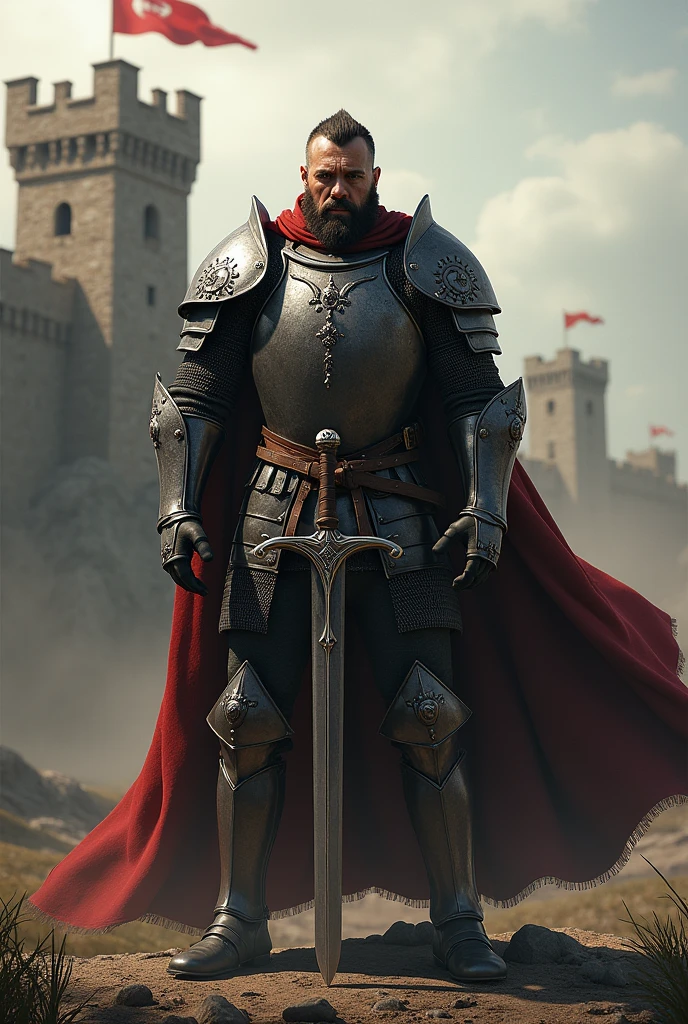 Create a medieval soldier