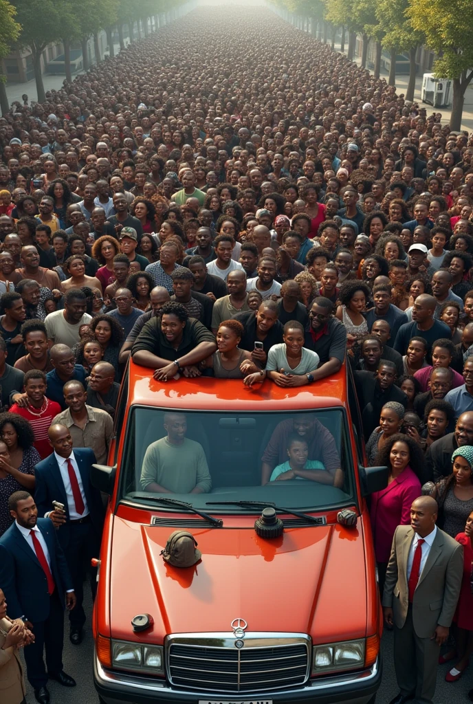 200 black people in a car
