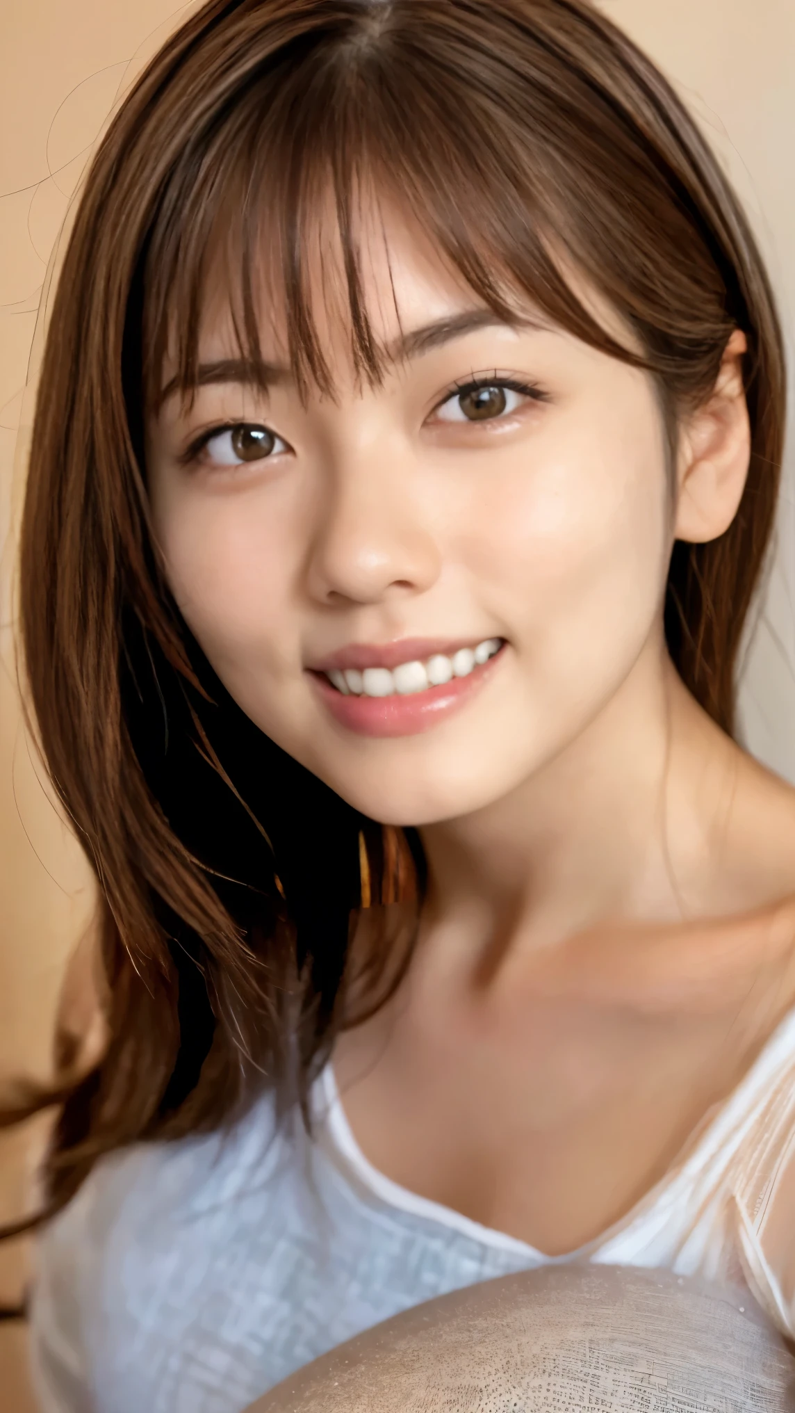 Memory correction:2.55, Everything is modern:1.66, Beautiful Japanese woman photo, (((smile))), 20-year-old, Oil for straight, one-length hair＆Hair balm:1.55, (photo Realistic:1.4), (hyper Realistic:1.4), (Realistic:1.3), (Smoother lighting:1.05), (Improving the quality of cinema lighting:0.9), 32K, 1 person,20-year-oldの, Realistic lighting, Backlight, The light shines on your face, Ray Tracing, (Bright light:1.2), (Improvement of quality:1.4), (Highest quality Realistic textured skin:1.4), fine grain, Detailed face,(smile:0), (Emphasis on face close-up:1.3), (Enhances the beauty of skin texture:1.1),((Extremely precise and accurate anatomy:1.0)), (Enhances the beauty of skin texture:1.1), Clean and glowing skin, mesh, thin:1.2, (Realistic:1.3), Realisticなライティング, (Smoother lighting:1.05), 32K, One Japanese woman, fine grain, Detailed face, (Film Grain:1.1),(Accentuates body lines:1.1), High resolution, Natural look, Kind eyes, Improves hair quality, Delicate light and shadow, Transparent muscles, Graceful pose, Beautiful Eyes, Sharp details, Soft light reflection, Beautiful contours, Delicate skin tone, Fine hair texture,Cute Japanese Women Photos,