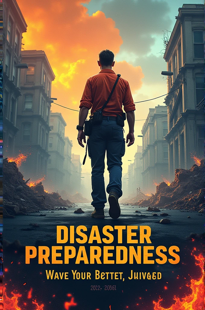 Make a poster about Disaster preparedness as a major concern