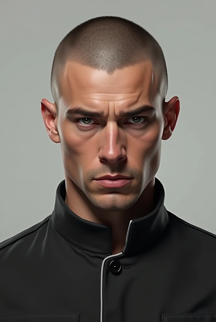 A man with buzz cut