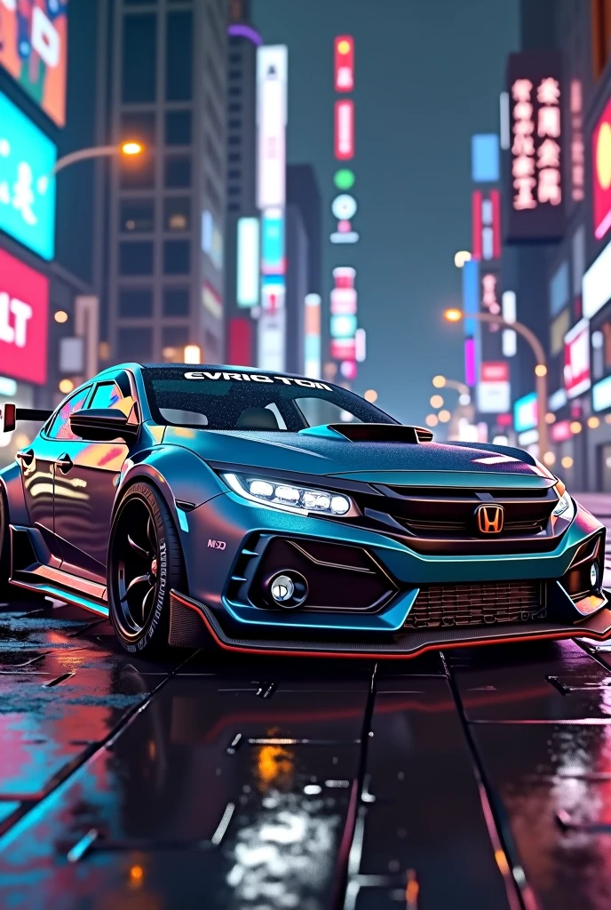 Civic full body kit modified
