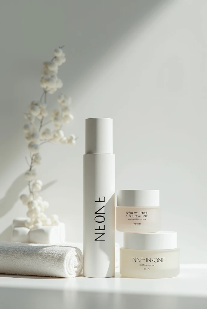 Create me a product, specifically it's a soap or facial wash product and put a name brand " nine-in-one" in the middle package
