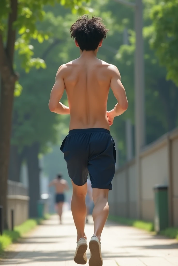 Photo Quality、A lot of cute handsome men、Mash Hair、Japanese male, 、Completely naked、Full nudity、erection、Huge penis、Highest quality、Realistic、beautiful、Running in the schoolyard、完全Completely naked、Back view、Full nudity