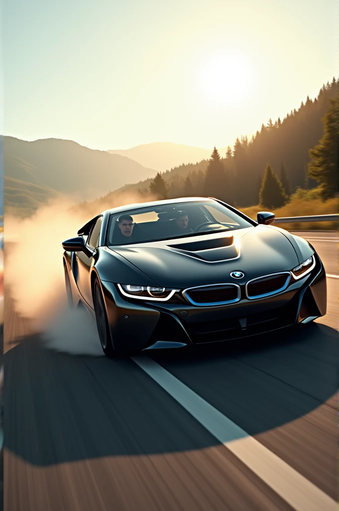 Bmw car going highwy
