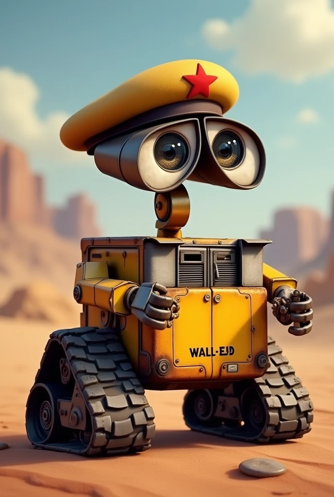WALL-E avec un béret parachutiste