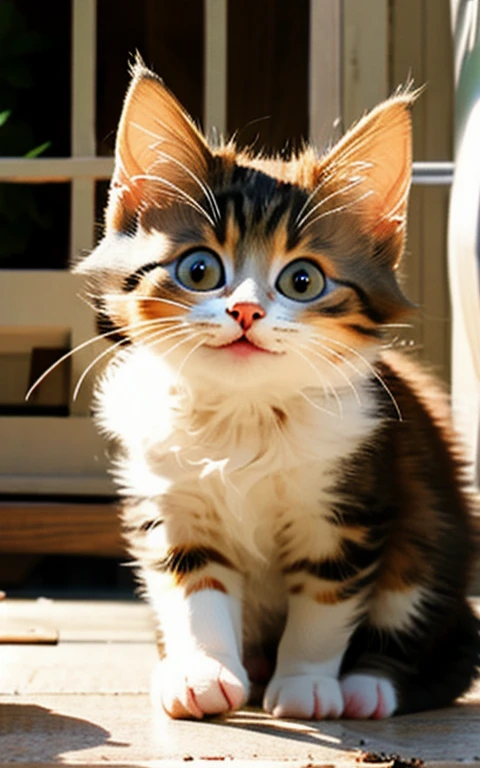 Kitten playing innocently、Too cute、Adorable、Beautiful Face、Well-formed face、kind、Amazing visuals