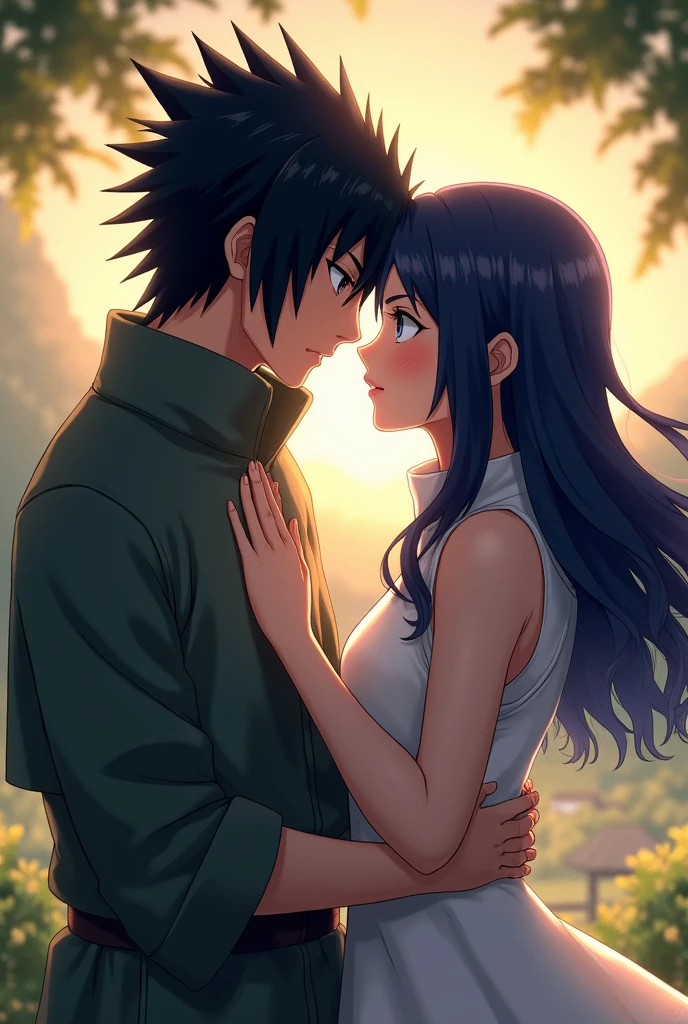 Sasukey uchiha kiss with hinata