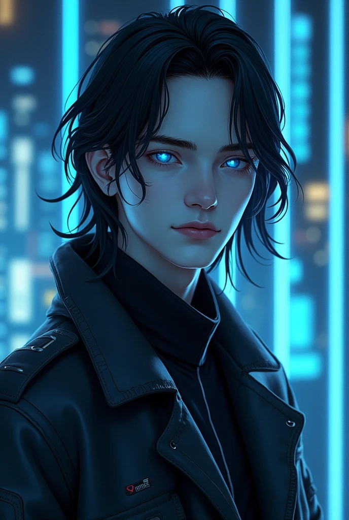 **name**: Lucas White
**age**: 28 years
**height**: 1.82 meters future world hacker
**nature**:
- **hair**: Long dark black neck - **eye**: Sparkling and intelligent blue - **skin**: skinสีขาวราวหิมะ
- **shape**: มีกล้ามเนื้อที่ชัดเจนและshapeสมส่วน ดูแข็งแรงและมีความคล่องแคล่ว
- **clothes**: มักจะใส่clothesที่เรียบง่ายแต่ทันสมัยสไตล์อนาคต
**personality**:
Lucas is a confident and leadership hacker. He has the ability to make quick and rational decisions, has good problem-solving and communication skills. He is friendly and easy-going, but also serious about his work and achieving his goals.