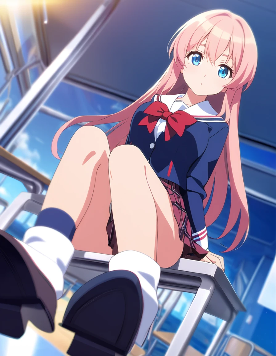 M-shaped legs、Vagina、
No underwear