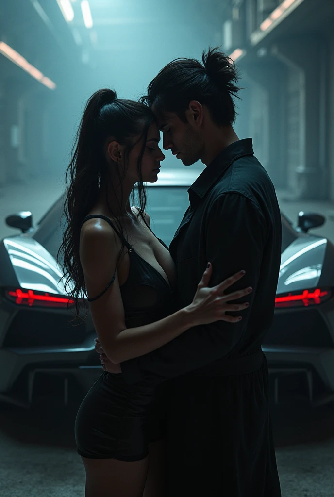 A girl and a man woman so hote evil car kissing Pokemon