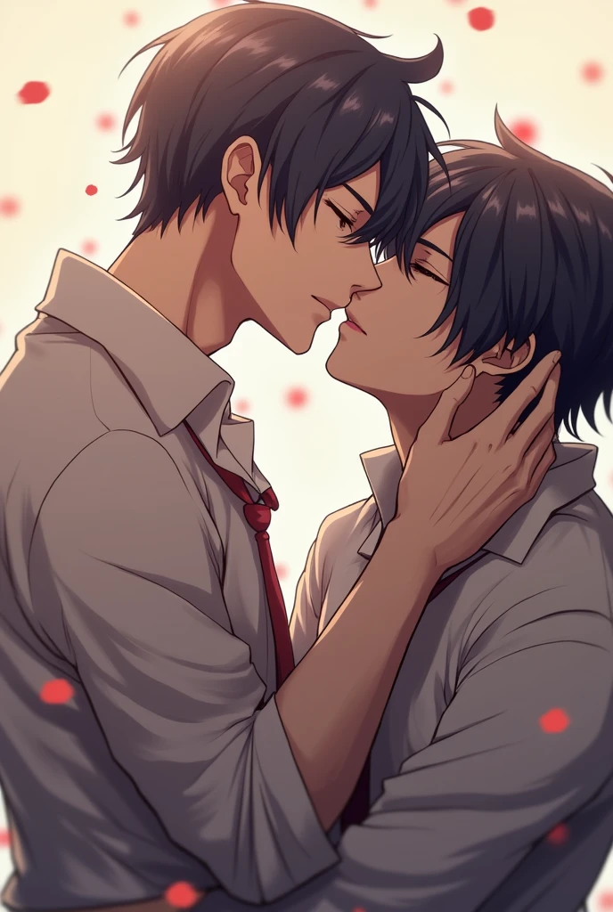 an anime man lick another anime man penis