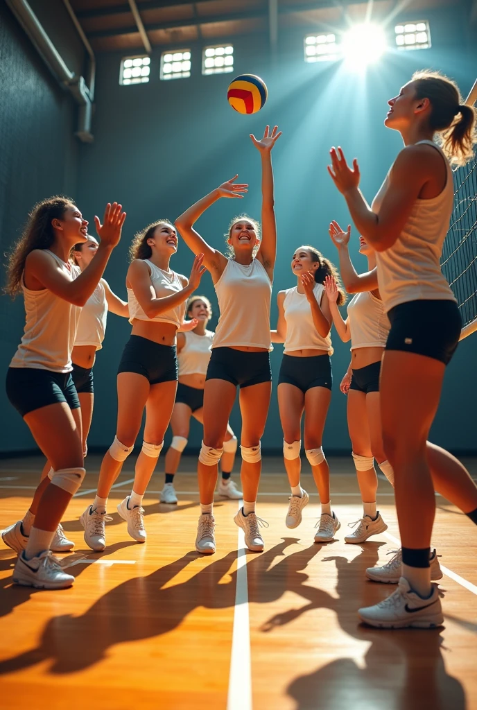 A photo of the volleyball club