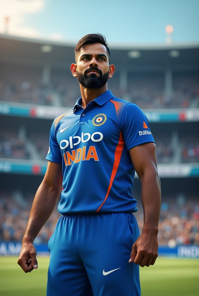 Image of Virat Kohli with successful attitude