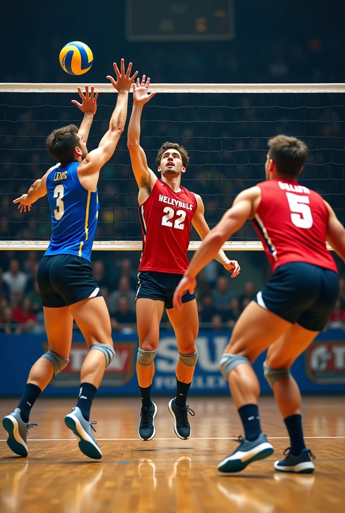 A photo of the men's volleyball club