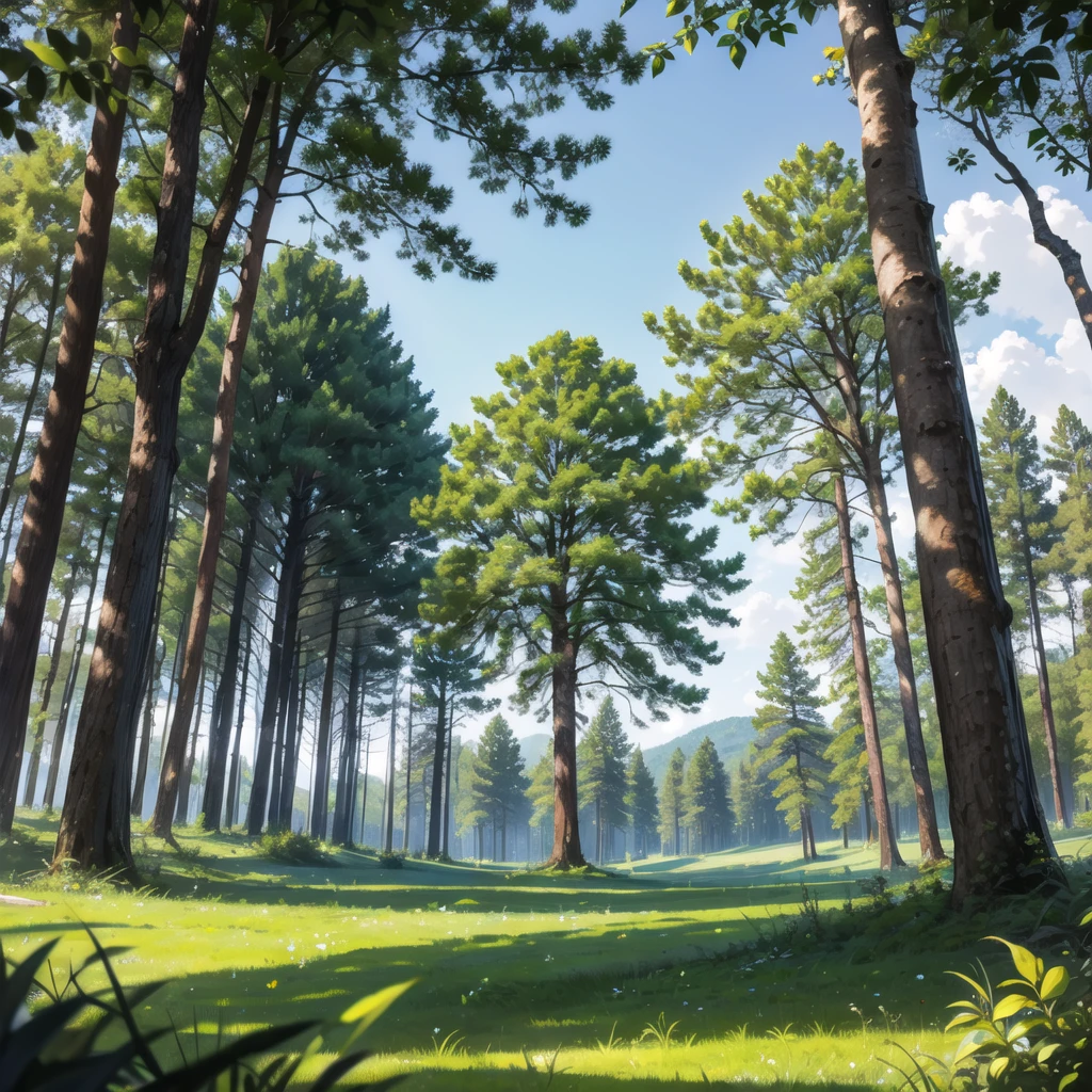 In the middle of the forest, daytime In the middle of the forest, daytime