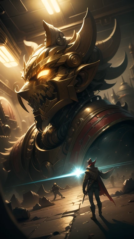 Fantasy,8k,Very detailed, masterpiece,High resolution,Highest quality,Increase the resolution,Cinema Lighting,Different space,The 12-dimensional world,Super Giant Monster,People like,friendship,Understanding,rejection,One Boy,The end of the world,The End,Wide angle,distortion,Beyond Dimensions