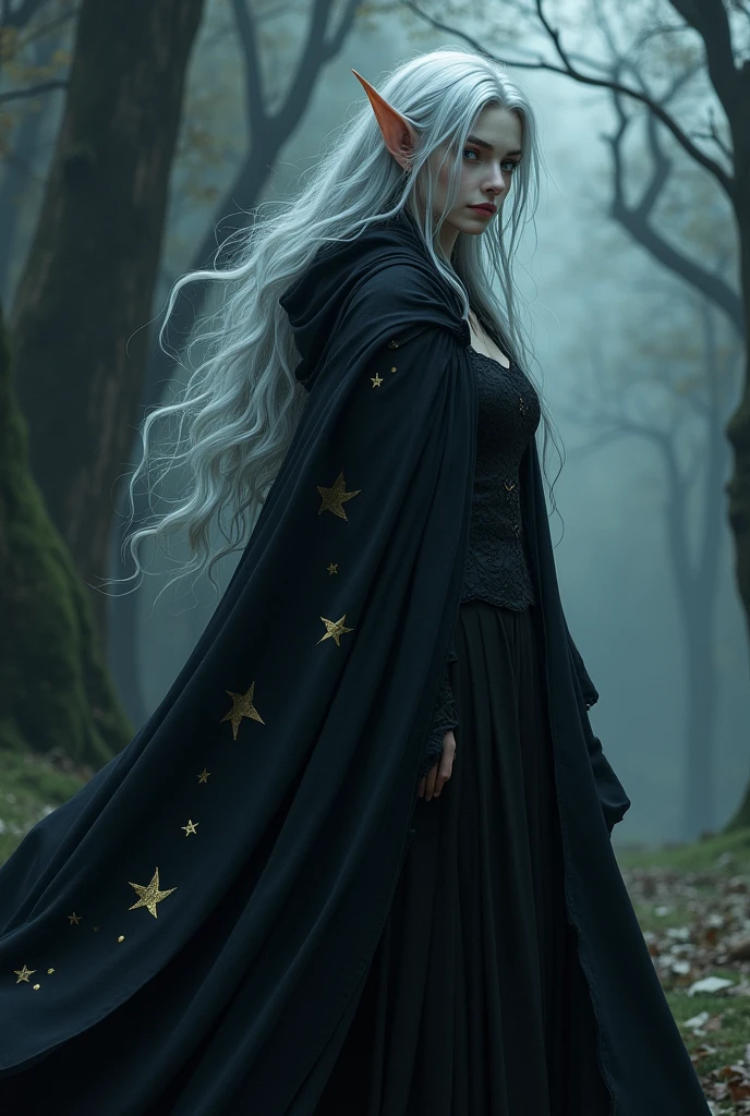 devil

**name:** Lucia

**age:** 150 years (Looks like middle-aged)

**height:** 165 centimeters

**Appearance:** Luciaมีผิวขาวซีดดั่งพระจันทร์ ตาสีเทาอมฟ้า ผมยาวสลวยเป็นสีเงิน สวมใส่เสื้อคลุมสีดำที่มีลวดลายเหมือนดวงดาว

**personality:** Luciaเป็นdevilที่ใจดี แต่เงียบขรึมและมักจะรักษาความเป็นระเบียบ เธอมีความเฉลียวฉลาดและสงบเสงี่ยม ชอบศึกษาความรู้และใช้เวลาในโลกแห่งความเงียบสงบ