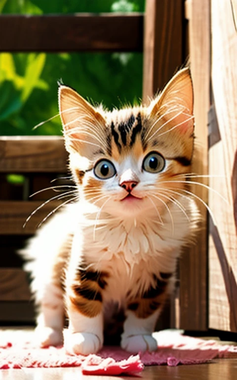 Soothing、A kitten playing with a carefree attitude、Too cute、Adorable、Beautiful Face、Well-formed face、kind、Amazing visuals