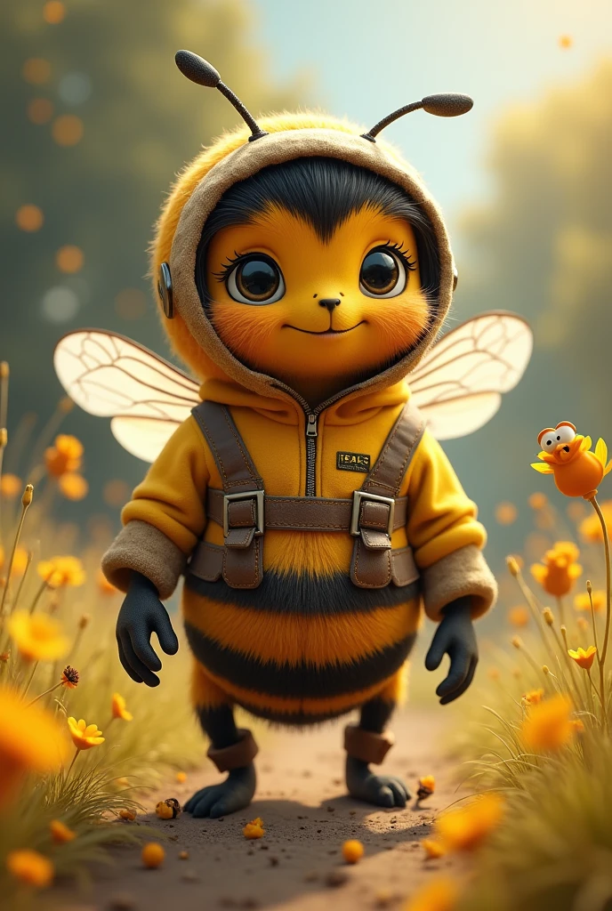 Bee in a bee suit