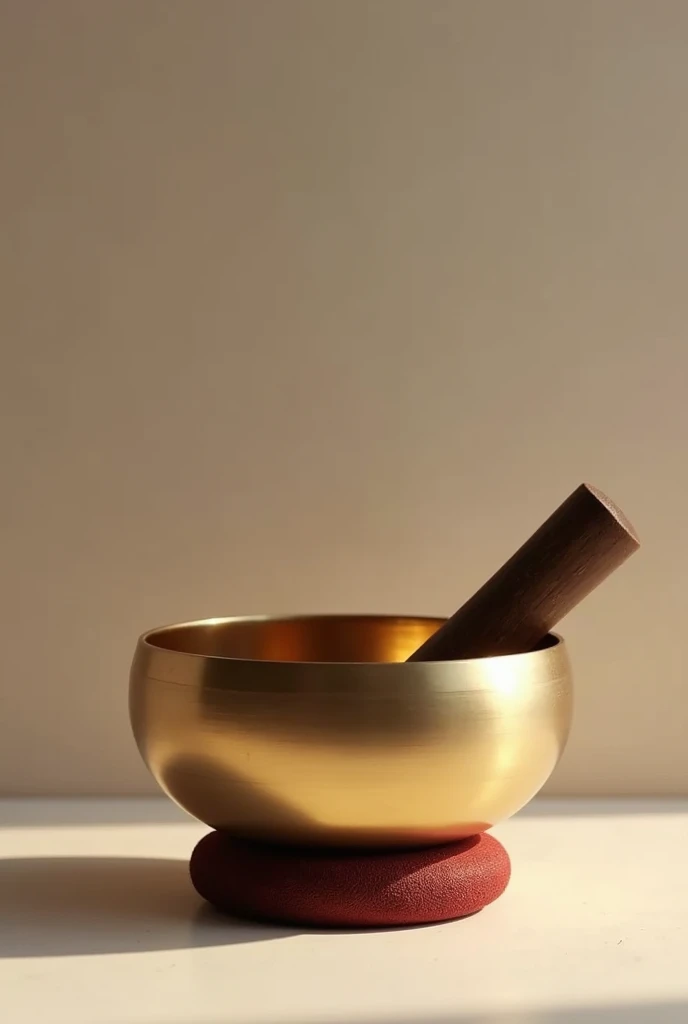 Brass singing bowl 
With high finish and looking real
