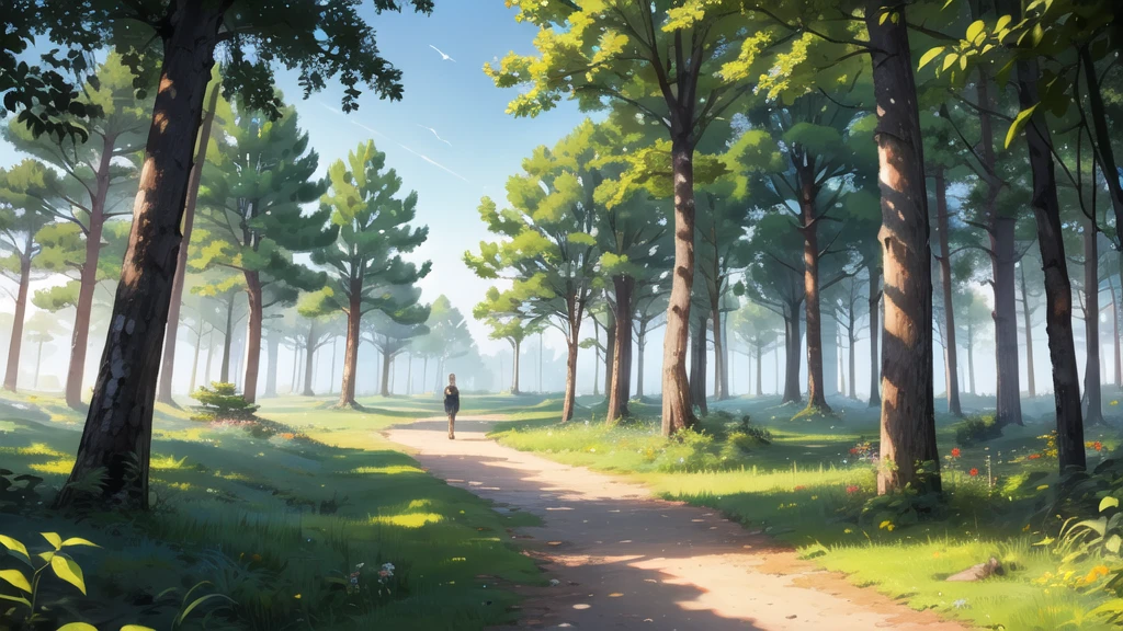 In the middle of the forest, daytime In the middle of the forest, daytime