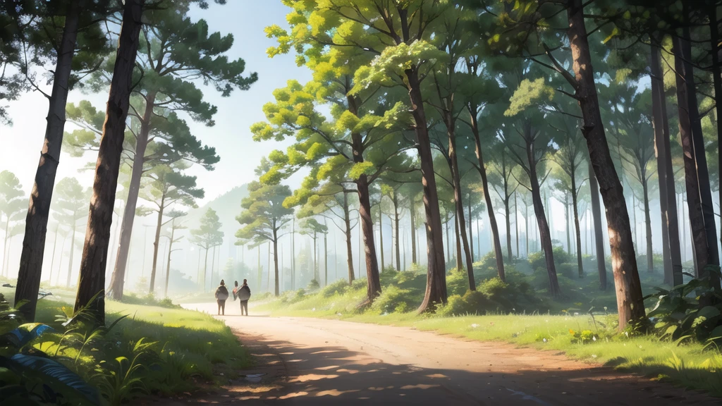 In the middle of the forest, daytime In the middle of the forest, daytime