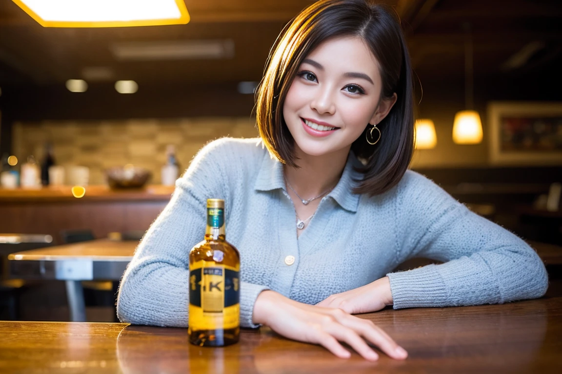 ((Highest quality、8k、masterpiece:1.3))、Whiskey bottles、whiskey、Suntory、Nikka、slimカップル、modelカップル、(Realistic, Intricate details:1.2), full-course dinner、Whiskey bottle and glass on the table、Single Malt、scotch、Rocks glass、Shot Glass、on the rocks、Scotland、Amazing view of the sunset sky and clouds、A bright smile、The wonderfulness of smile、 Beautiful Face, blue eyes, The light shines on your face, blush, short hair,Bright Face、 (Age 37), 3,Two beauties、Brown Hair、Shortcuts、Long sleeve shirt、dress、Beautiful woman 1, (slimな顔), (The body is slim), (Brown Hair), (Shortcuts), cheeks turn a little red,Attractive beauty、restaurant, In a prominent place (From the waist up) Nova Frog Style, actress, model, Upper Body, White wine, slim, smile, (smile: 1.15), Beautiful fine grain, Depth f/2,saturation, High Contrast, Strong light and shadow,Moist Body:1.5、3D texture、Delicate eyes、Brown Hair、The hair is very shiny、