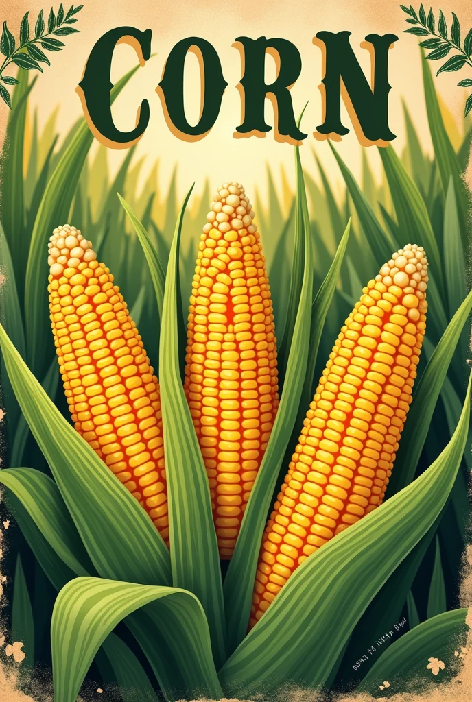 corn poster as a local food ingredient 
