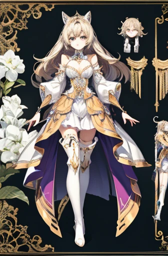 Exquisite detail、Thigh-high boots、Metal、all、whole body