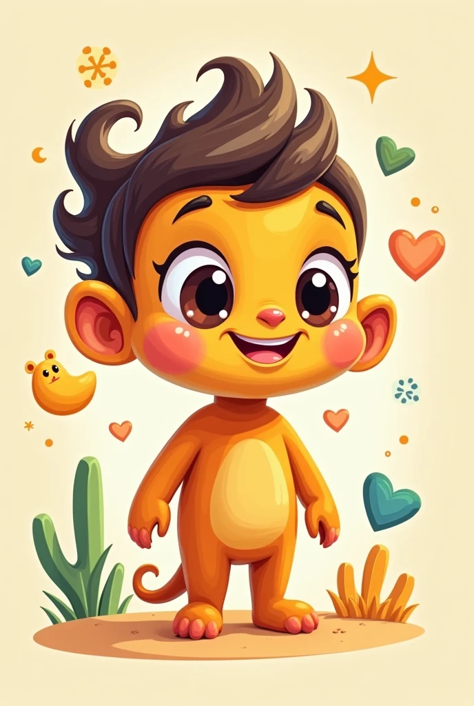 Create an image of a character for fun facts 