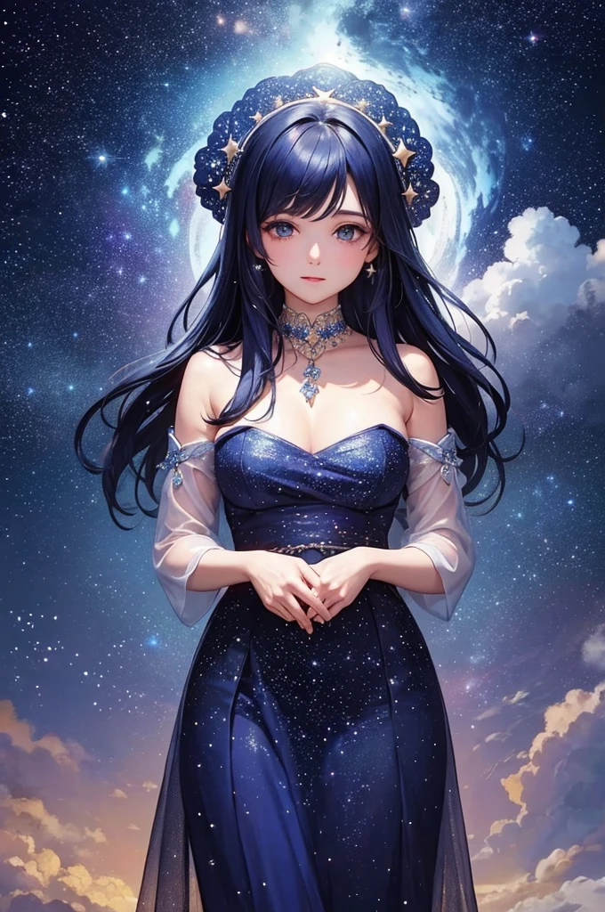 I bring the sky full of stars to you, but i still feel that the sky full of stars is not as good as you of course. The most beautiful woman in the world will come to see this cosmic romantic starry sky together.