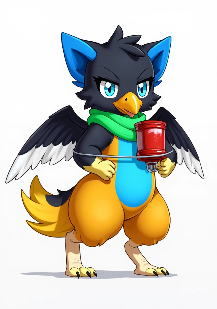 uploaded on e621, ((by PixelSketcher)), by Zaush, (by Rajii) , by Tsampikos , by Vader-San
solo male Coby, (((solo))), ((realistic)), anthro, furry, avian, ((clear cyan eyes)), (cinematic lighting), ((detailed background)),
(((three-quarter view))), (half body shadow), (happy, wide eyes, cute), [realistic proportions], [explict content], [sharp focus], (questionable content), (shaded), ((masterpiece)), high quality, digital art, drawing, HD 4k, dreamlikeart, lens flare, upper body, looking at viewer, animal focus, furry, nudefursuit, 1girl, cute, kawaii, lovely, fur, fur head, narrow waist, animal ears, paw, paw shoes, ((bondage)), (((Tied up))), ((legs tied)), (Gagged:1.25), ((muzzled)), (((Milking machine on crotch:1.35)))
