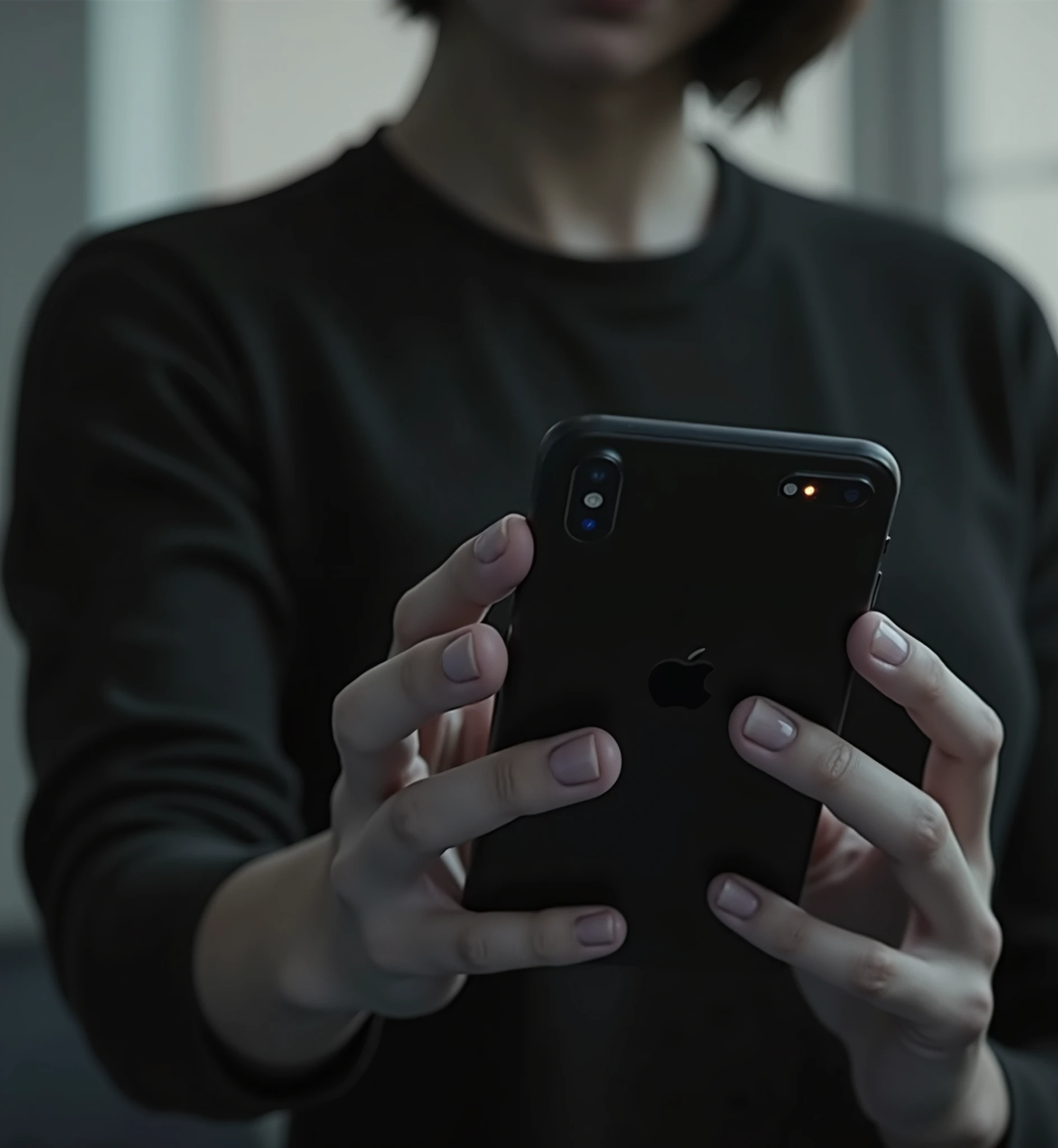 Give a iPhone on his hand and remove this bad phone and give him a new iPhone 
