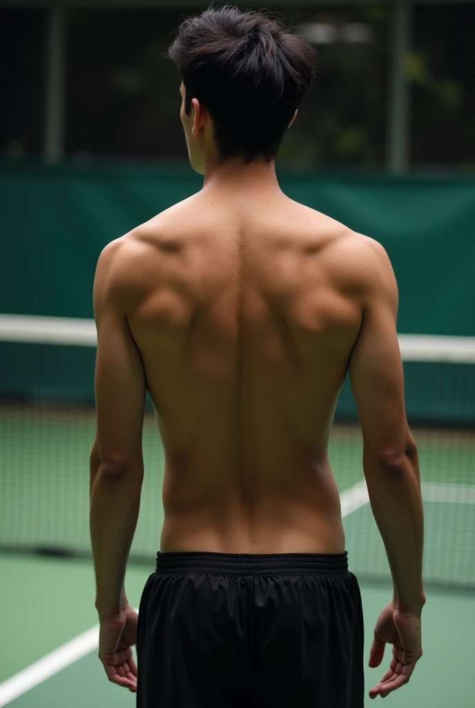 Photo Quality、A lot of cute handsome men、Mash Hair、Japanese male, 、Completely 、Full nudittion、Hu、Highest qualialistic、beautiful、完全Completely naked、Back view、Full nudennis court、night