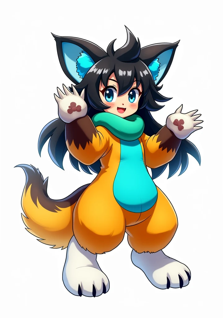 RAW photo, uhd, dslr, high quality, realistic, photo realistic, dreamlikeart, lens flare, upper body, looking at viewer, animal focus, furry, fursuit, 1girl, cute, kawaii, lovely, fur, fur head, narrow waist, animal ears, paw, paw shoes,