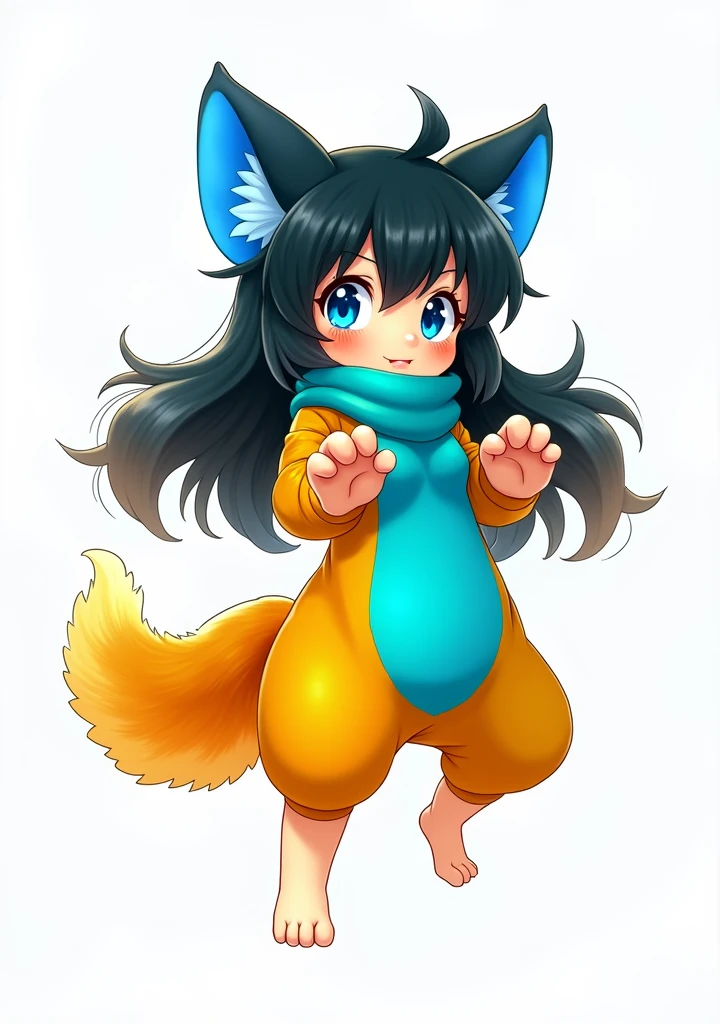 RAW photo, uhd, dslr, high quality, realistic, photo realistic, dreamlikeart, lens flare, upper body, looking at viewer, animal focus, furry, fursuit, 1girl, cute, kawaii, lovely, fur, fur head, narrow waist, animal ears, paw, paw shoes,