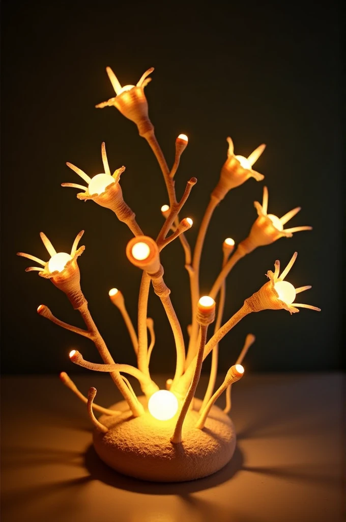 You design a lamp inspired by the fireflies features and show
