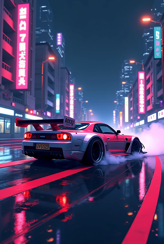 y2k style drift car 8 bit game retro