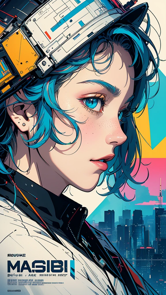 (((masterpiece, highest quality))),(((solo:1.2))),(((1girl:1.2))),32k wallpaper, very detailed, poster, vintage science fiction,(((((geometric cinematic movie poster))))), (bauhaus), shape,(((abstract))),(mid century modern),movie poster,(((((portfolio))))),(((((Close-up))))),(((((bust up))))),((((more various angle)))),(((highlight))),Vast landscape,((((heterochromia)))),(((complete. detailed face))),(((Extremely talented))),(((most complecated machine))),Colorful color scheme