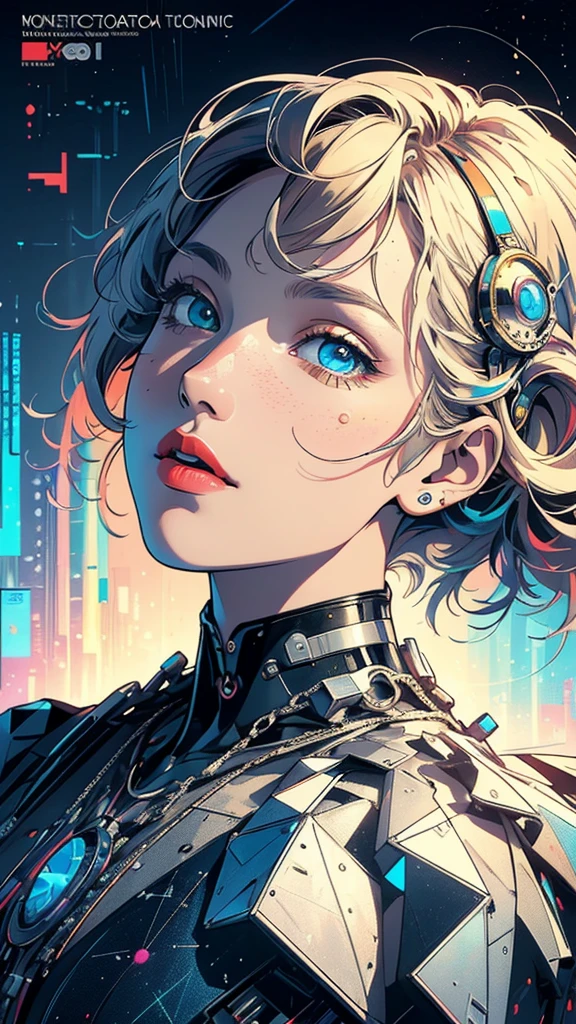(((masterpiece, highest quality))),(((solo:1.2))),(((1girl:1.2))),32k wallpaper, very detailed, poster, vintage science fiction,(((((geometric cinematic movie poster))))), (bauhaus), shape,(((abstract))),(mid century modern),movie poster,(((((portfolio))))),(((((Close-up))))),(((((bust up))))),((((more various angle)))),(((highlight))),Vast landscape,((((heterochromia)))),(((complete. detailed face))),(((Extremely talented))),(((most complecated machine))),Colorful color scheme