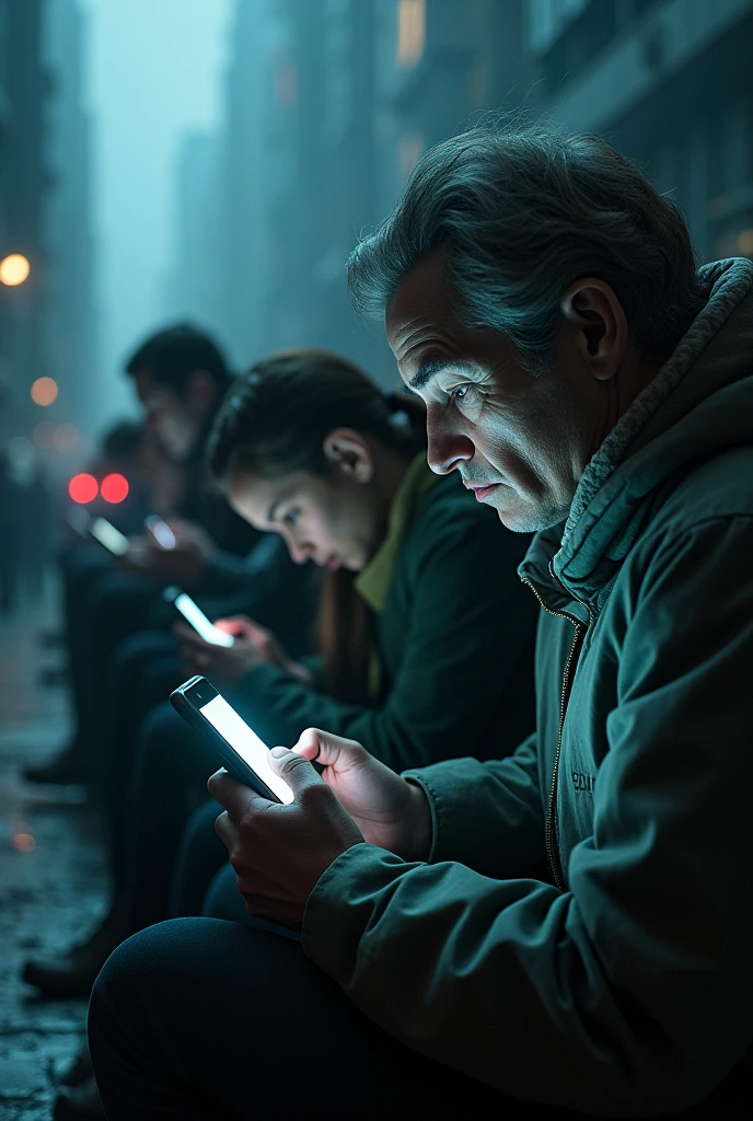 Phone adicted society 
