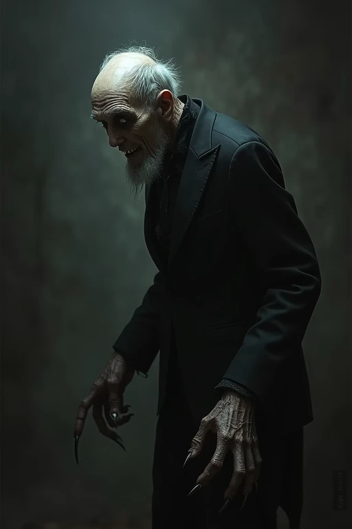 Christopher Lloyd Vampire Butler Gothic Bent-Back Old Man Creepy