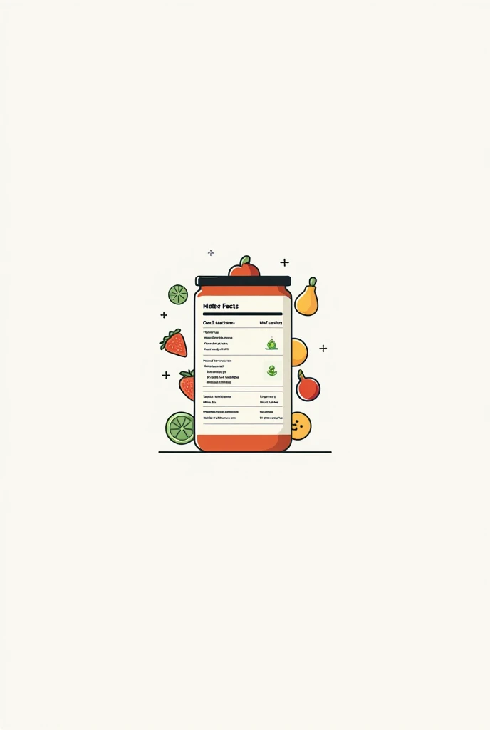 a logo for an Instagram profile focused on teaching about food labels and the science behind food