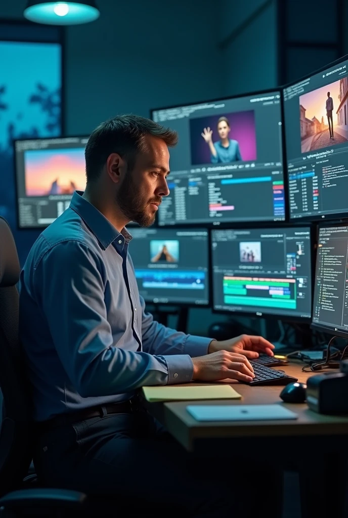 create a documentary cover as a video editing teacher